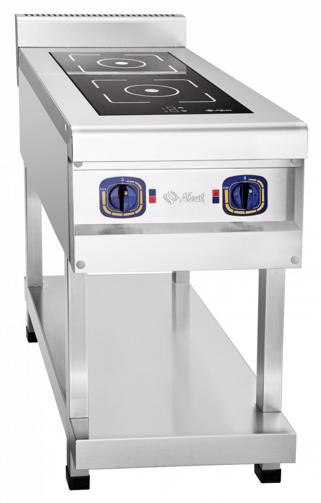 Индукционная плита Abat КИП-2П-01 (сдвоенный индуктор EGO) для предприятий общественного питания