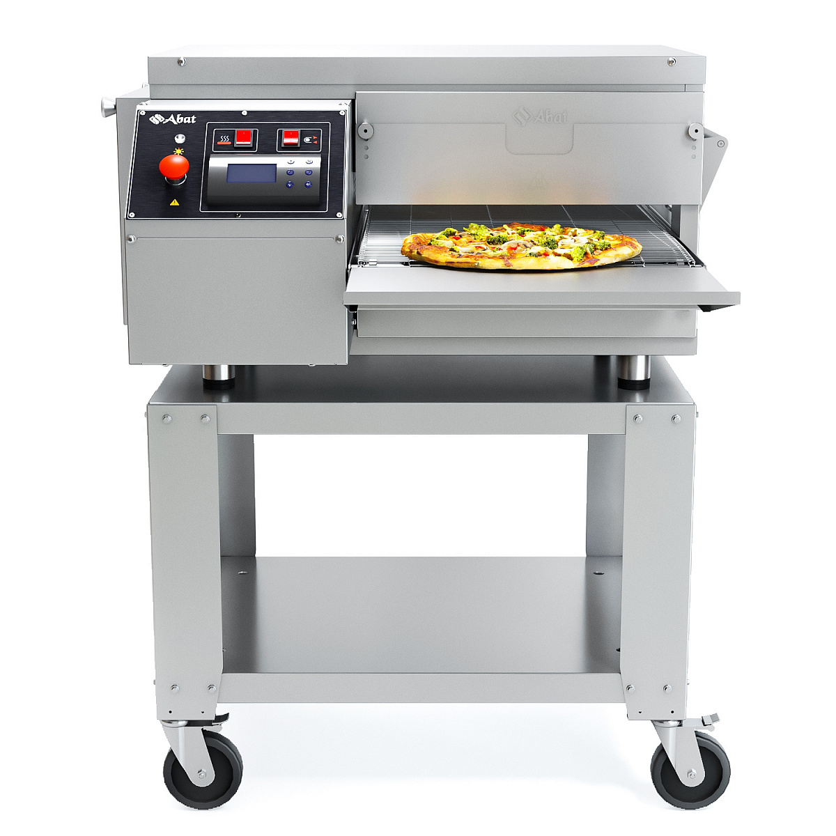 Конвейерная печь для пиццы Abat ПЭК-400 с дверцей для предприятий общественного питания