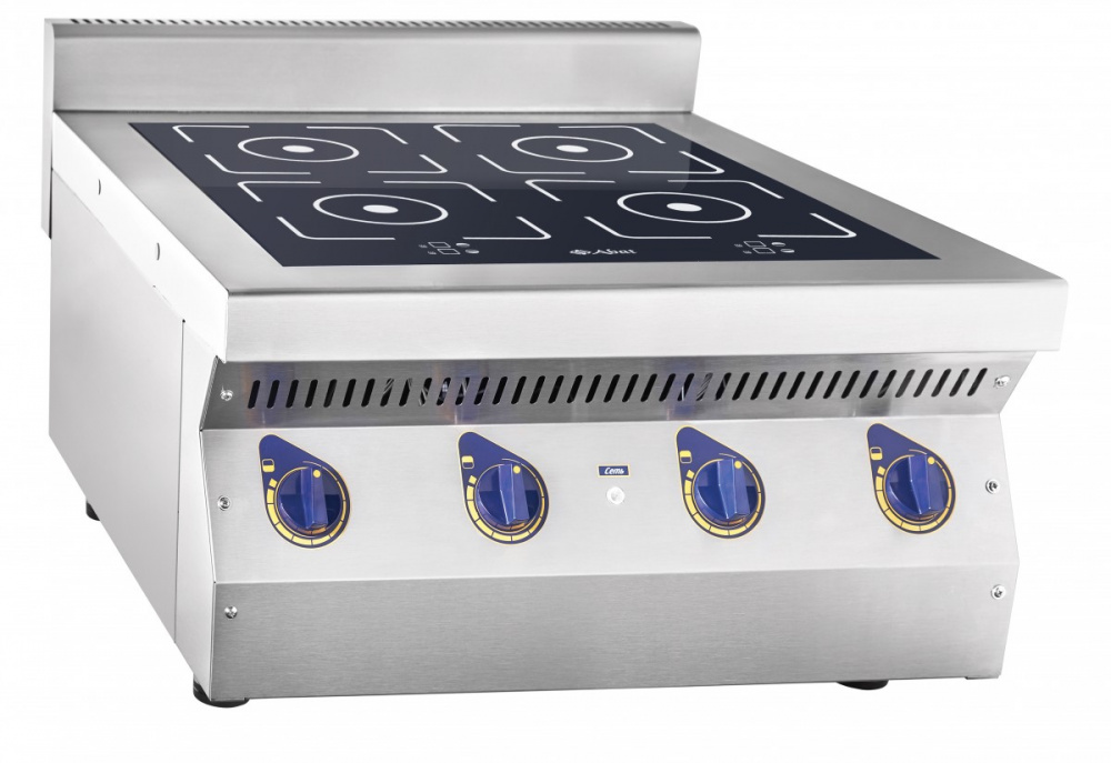 Индукционная плита Abat КИП-47Н (сдвоенный индуктор EGO) для предприятий общественного питания