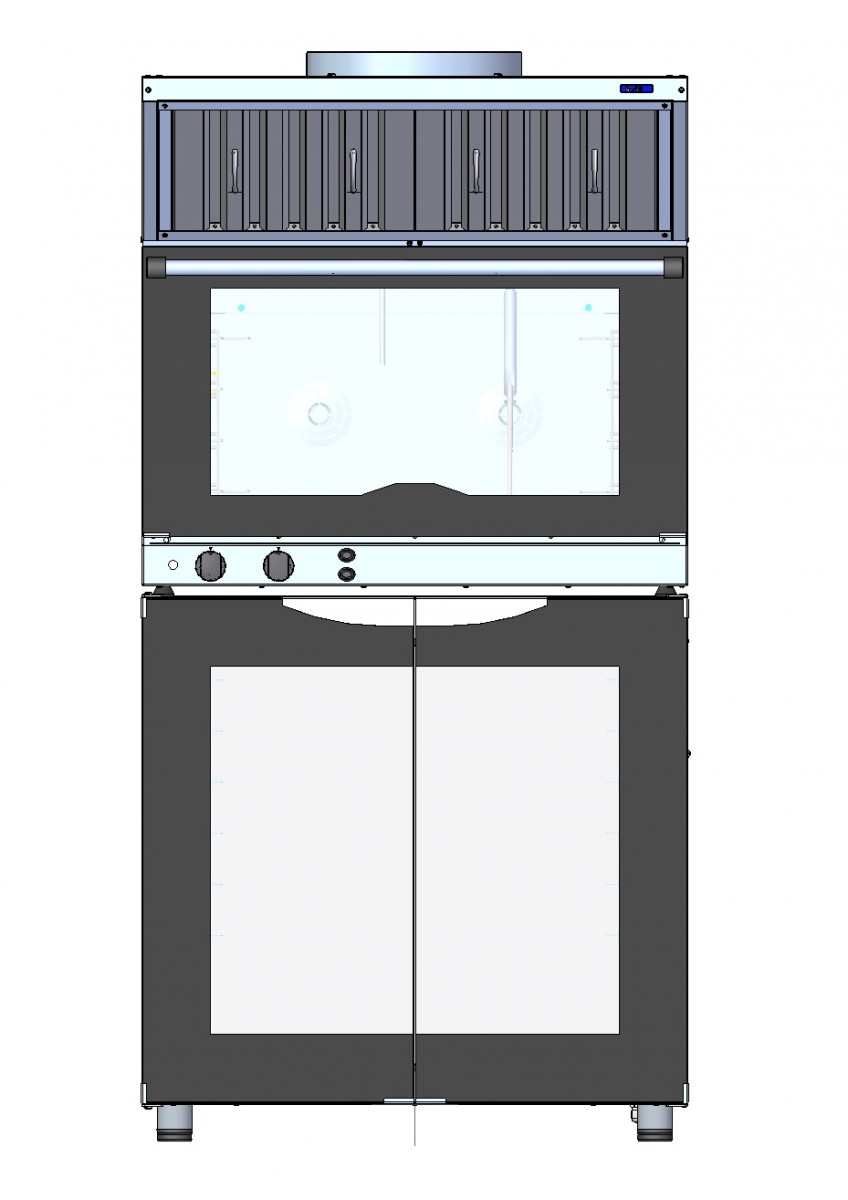 Зонт вытяжной Abat ЗВВ-4-6/4 для предприятий общественного питания