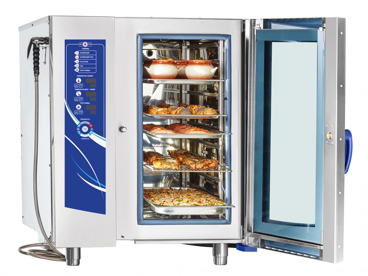 Пароконвектомат Abat ПКА 10-1/1ВМ2 (лицо. нерж) для предприятий общественного питания