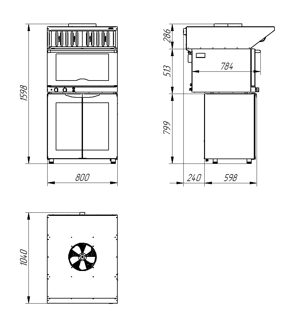 Зонт вытяжной Abat ЗВВ-4-6/4 для предприятий общественного питания