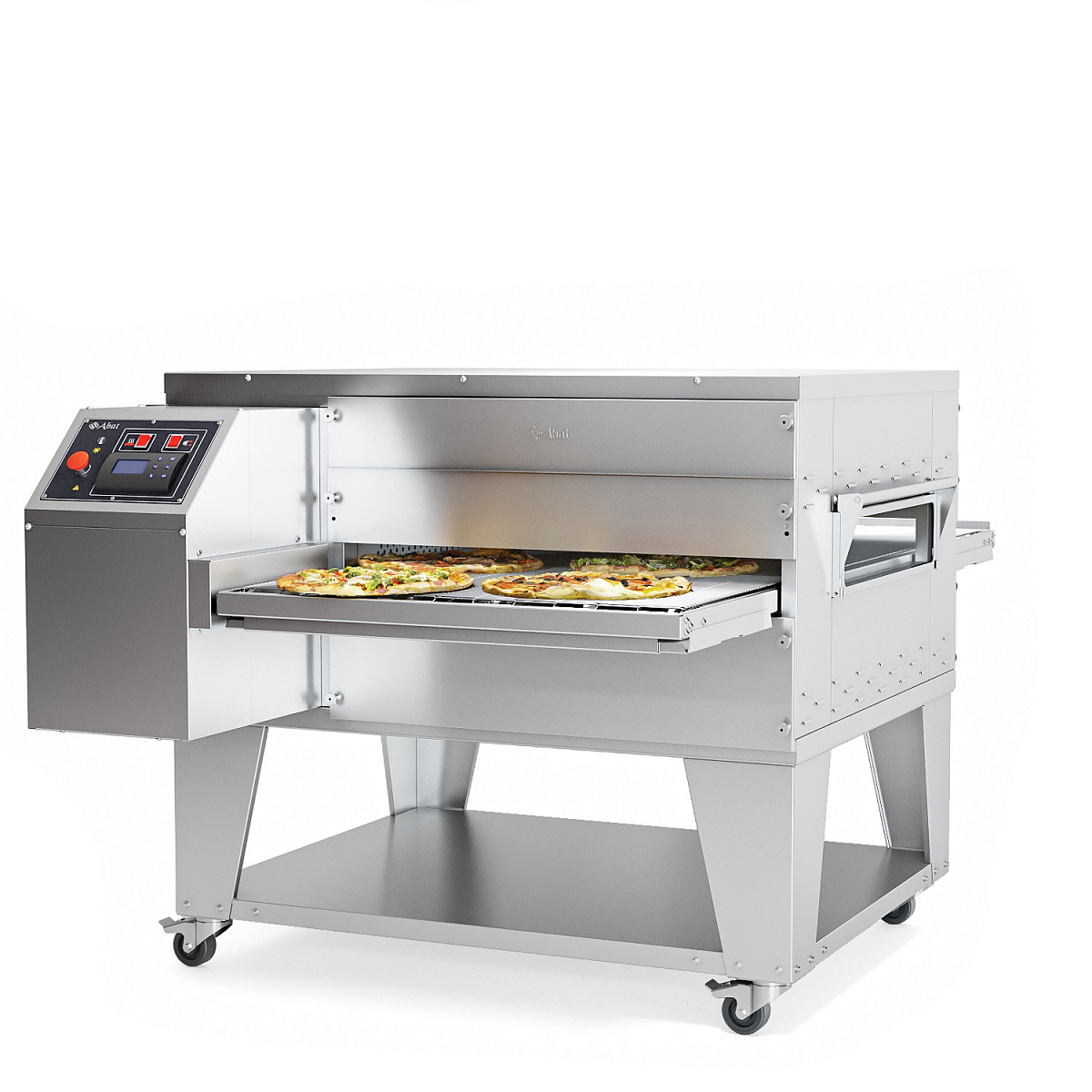 Конвейерная печь для пиццы Abat ПЭК-800 с дверцей для предприятий общественного питания