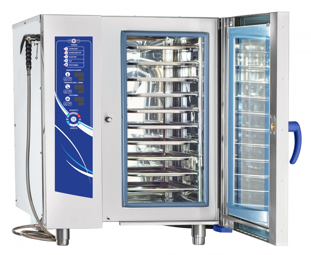 Пароконвектомат Abat ПКА 10-1/1ВМ2 (лицо. нерж) для предприятий общественного питания