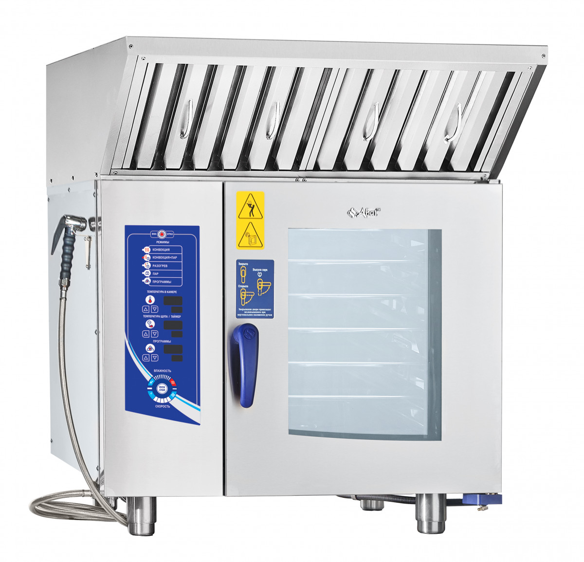Пароконвектомат Abat ПКА 6-1/1ПМ2 (лицо нерж.) для предприятий общественного питания
