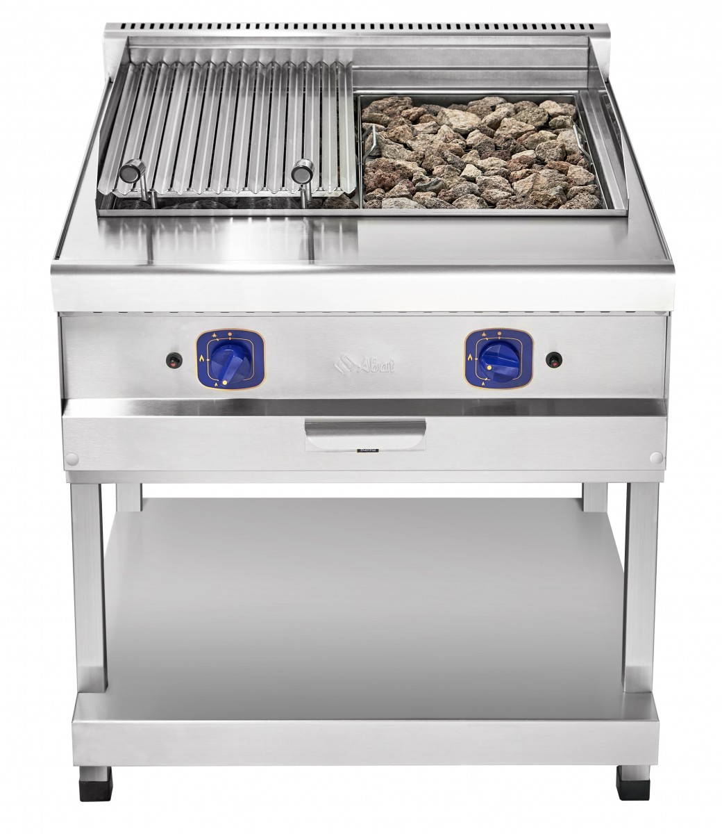 Гриль Abat ГЛК-90П лавовый для предприятий общественного питания