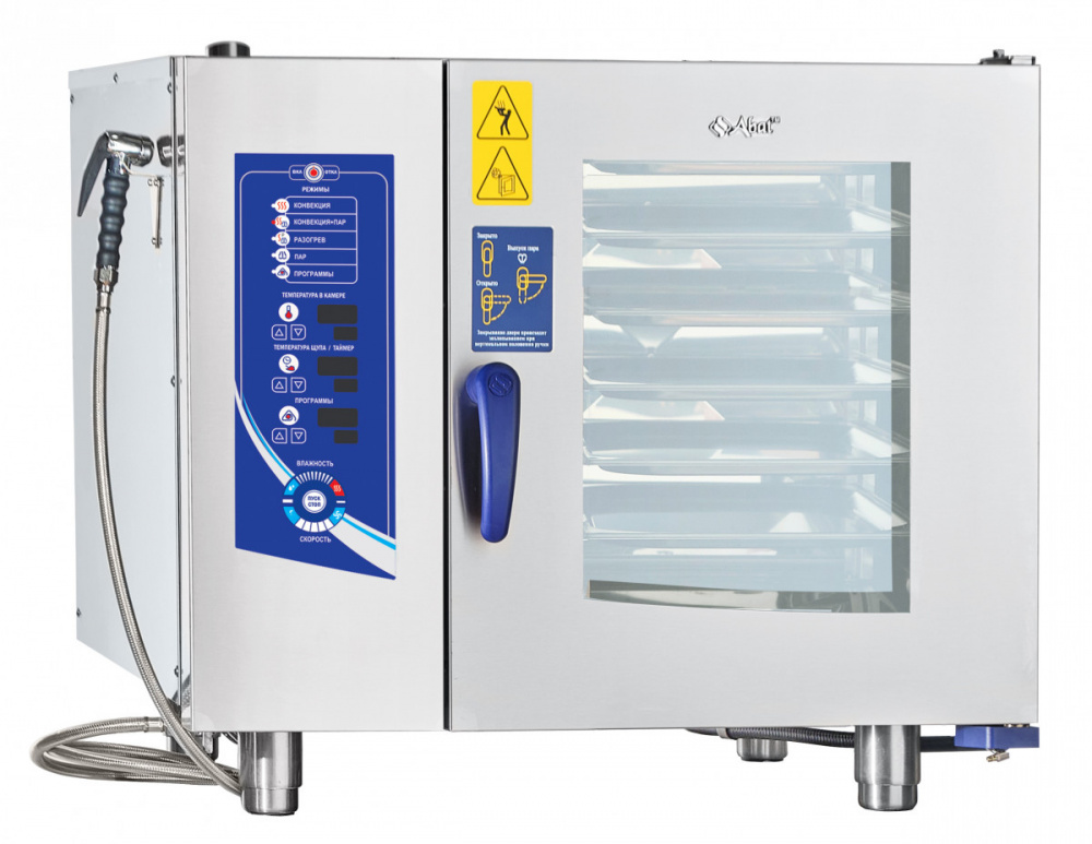Пароконвектомат Abat ПКА 6-1/1ВМ2 (лицо нерж.) для предприятий общественного питания