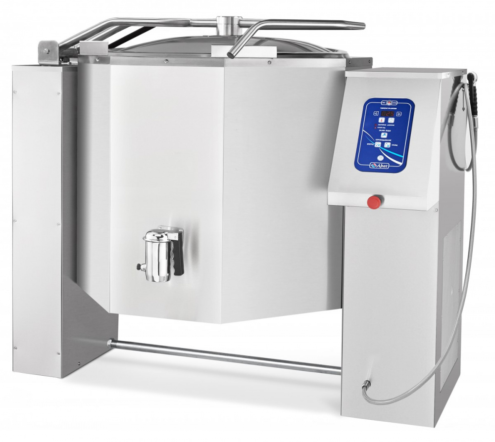 Котел пищеварочный Abat КПЭМ-250-О со сливным краном для предприятий общественного питания