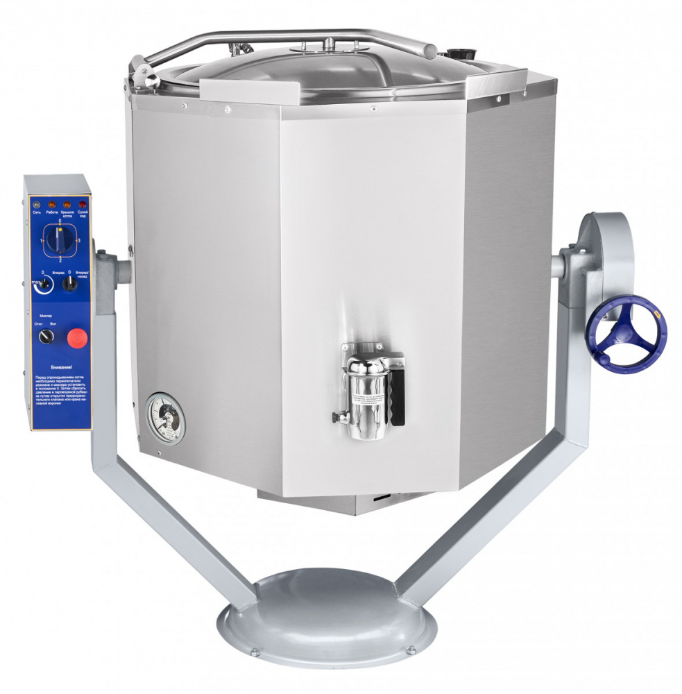 Котел пищеварочный Abat КПЭМ-160-ОМР со сливным краном для предприятий общественного питания