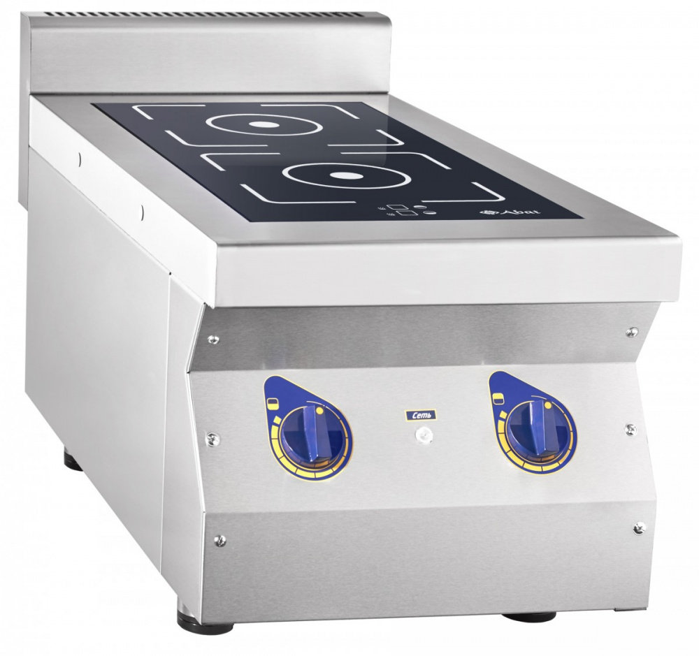 Индукционная плита Abat КИП-27Н (сдвоенный индуктор EGO) для предприятий общественного питания