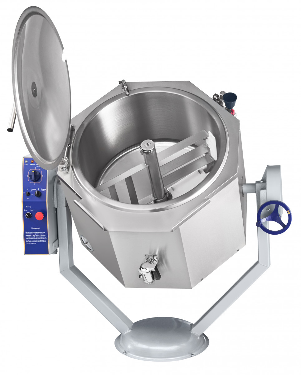 Котел пищеварочный Abat КПЭМ-100-ОМР со сливным краном для предприятий общественного питания