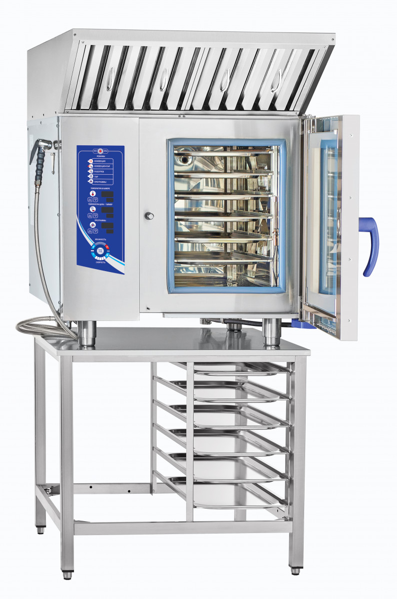 Пароконвектомат Abat ПКА 6-1/1ПМ2 (лицо нерж.) для предприятий общественного питания